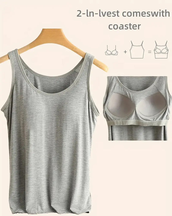 Linne Topp Hel Enfärgad Basplagg