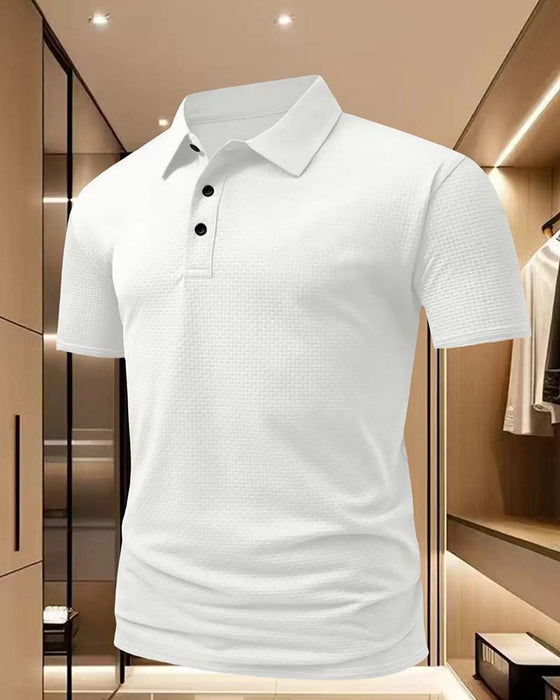 T-Shirts Krage Knappslå Knapp