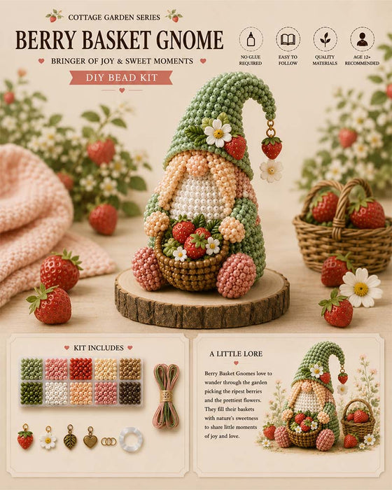 🔥 💕Mysig Tomte Diy Pärlkit Samling – Samla Alla 7 Tomtar