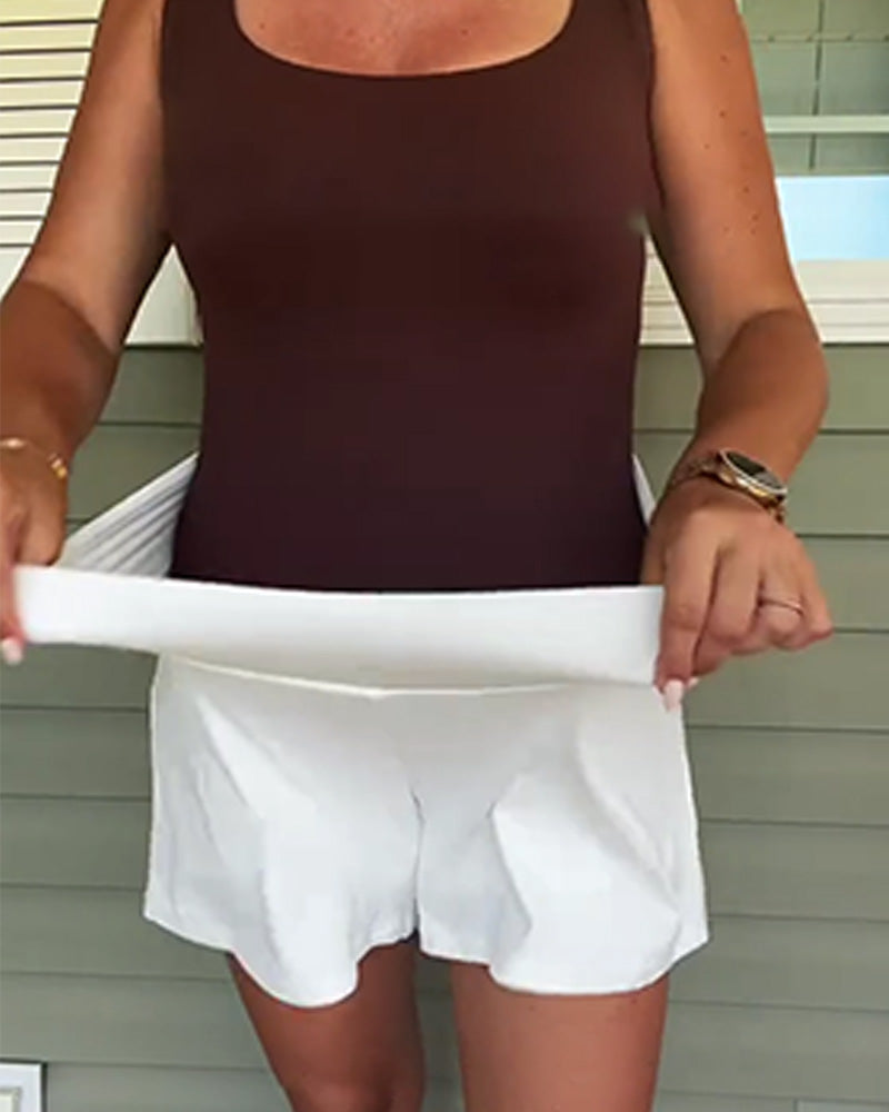 Shorts Hög Midja Anti-Exponering Dubbel Lager Sport