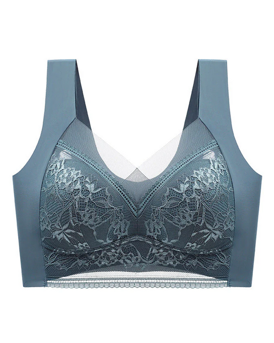 👙 Super Bekväm Och Mjuk Damspetsbehå Utan Stålring