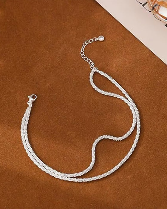 🏖️ Anklets Dam Kc Guld & Sterling Silver