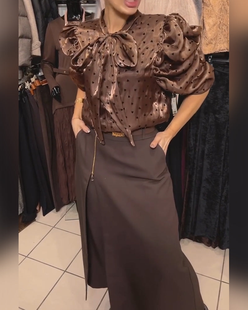 Kjolbyxor Stilfull Dragkedjesdesign Avslappnad