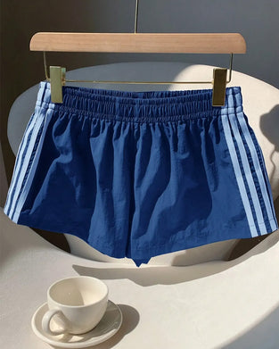 Shorts Randiga Kontrasterande Bana