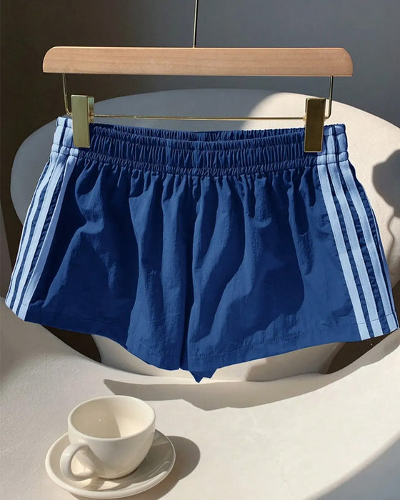 Shorts Randiga Kontrasterande Bana