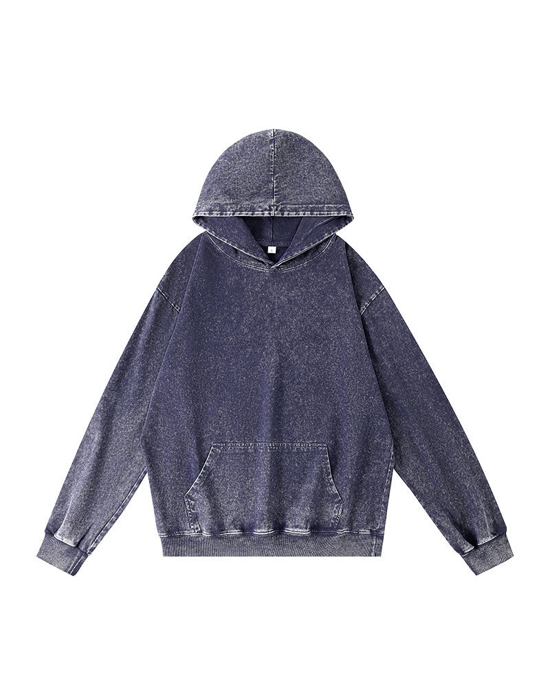 Huvtröjor Casual Solid Ficka