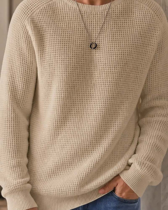 Pullover Herr Stilig Casual Stickad