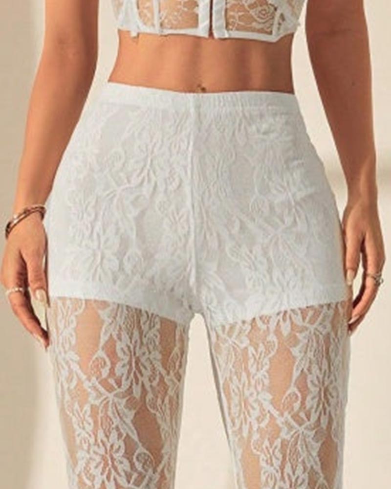 Byxor Enfärgad Lappverk Dubbellager