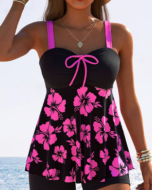 Tankini Semester Tryck Med Slips