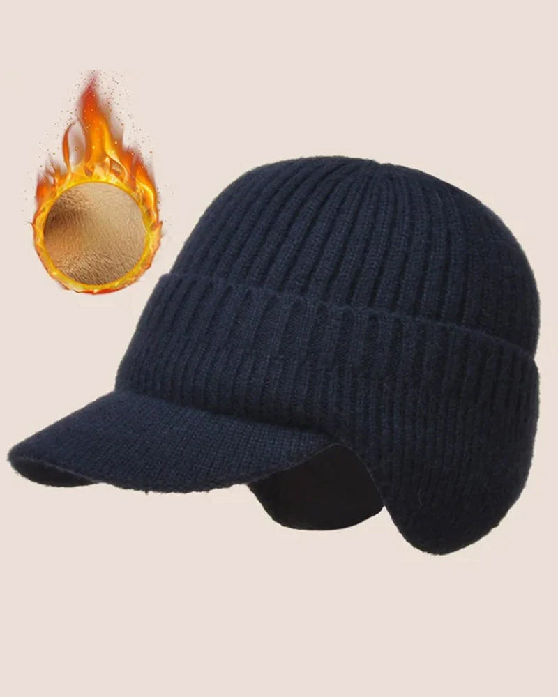 Hatt Utomhus Ridning Elastisk Varm Öronskydd Stickad