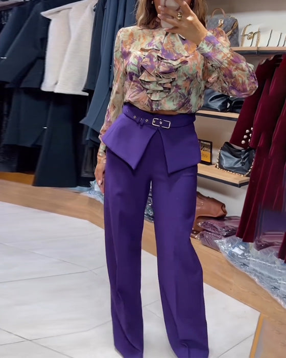 Byxor Stilfull Rakbyxor Kostym