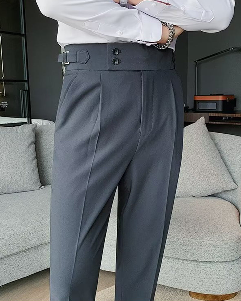 Herr Byxa Ficka Enfärgad Casual Klänning