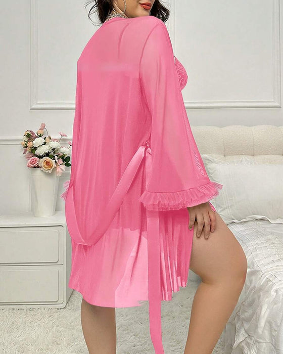 Sexig Spets Nattdräkt Hängsel Dräkt