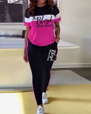 Set med tvådelad sport-t-shirt