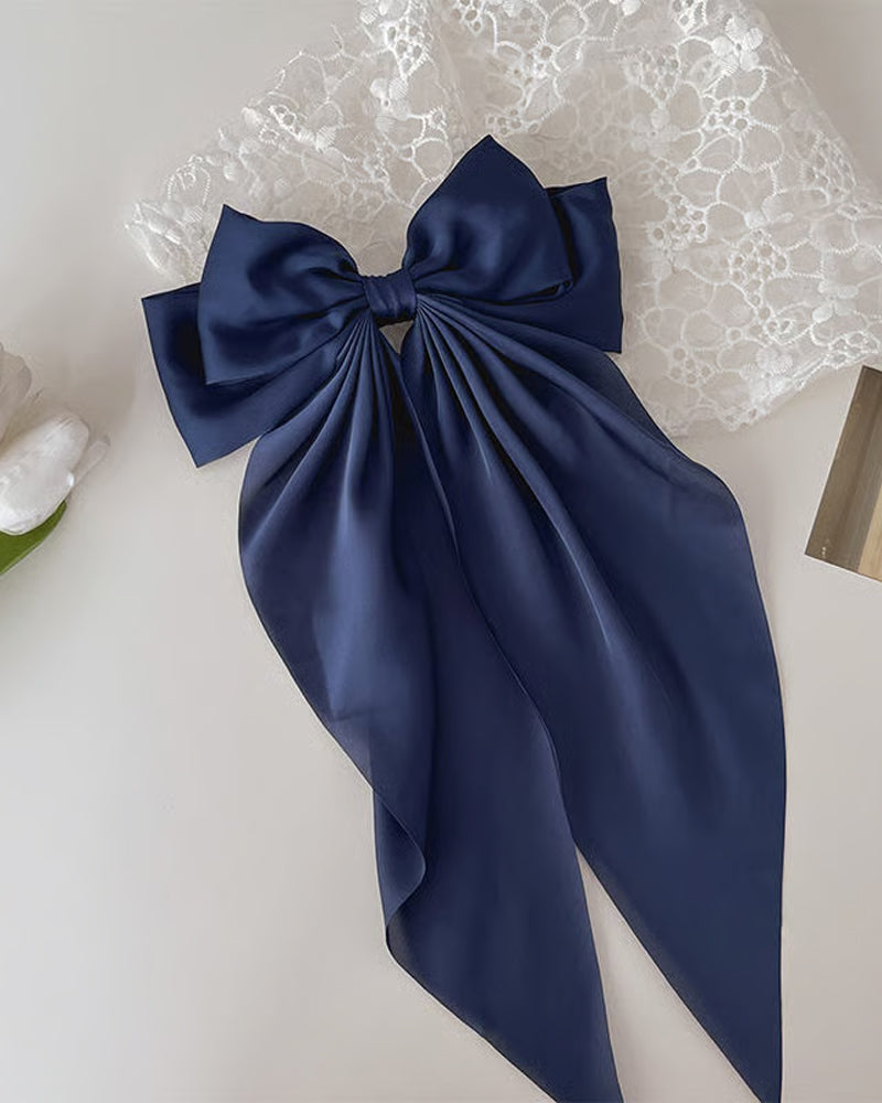 🔥 Stor Rosett Hårklämma För Kvinnor – Bröllop & Vardag Hästsvans Accessoar Med Lång Svans