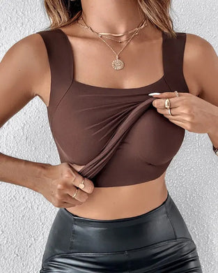 🔥Tank U-Hals Shapewear Med Inbyggd Bh