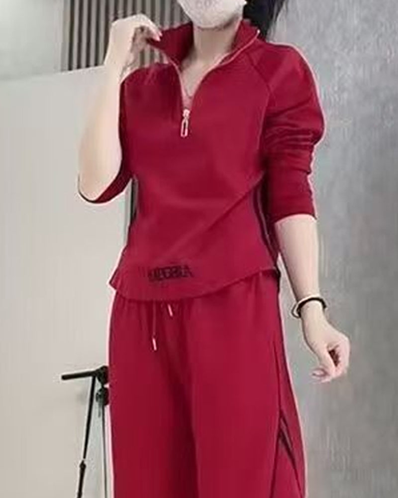 Tvådelade Set Avslappnad Sport Figursmickrande