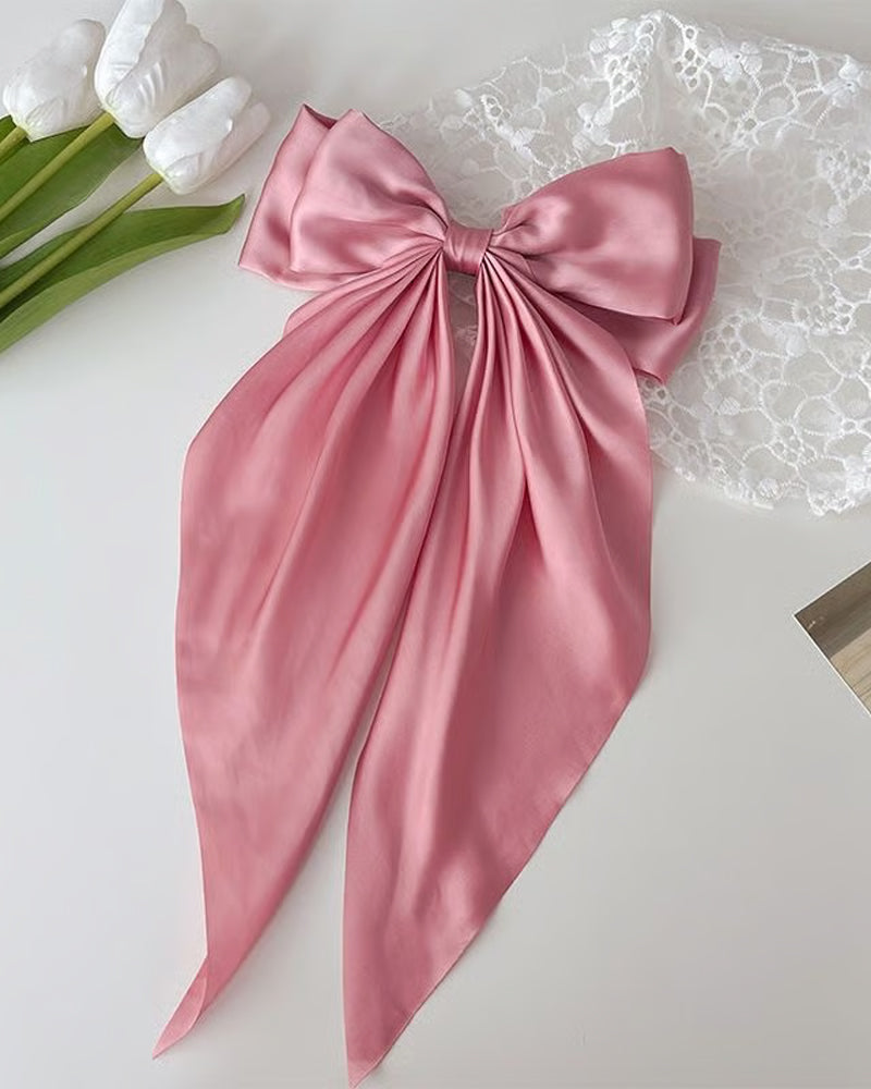 🔥 Stor Rosett Hårklämma För Kvinnor – Bröllop & Vardag Hästsvans Accessoar Med Lång Svans