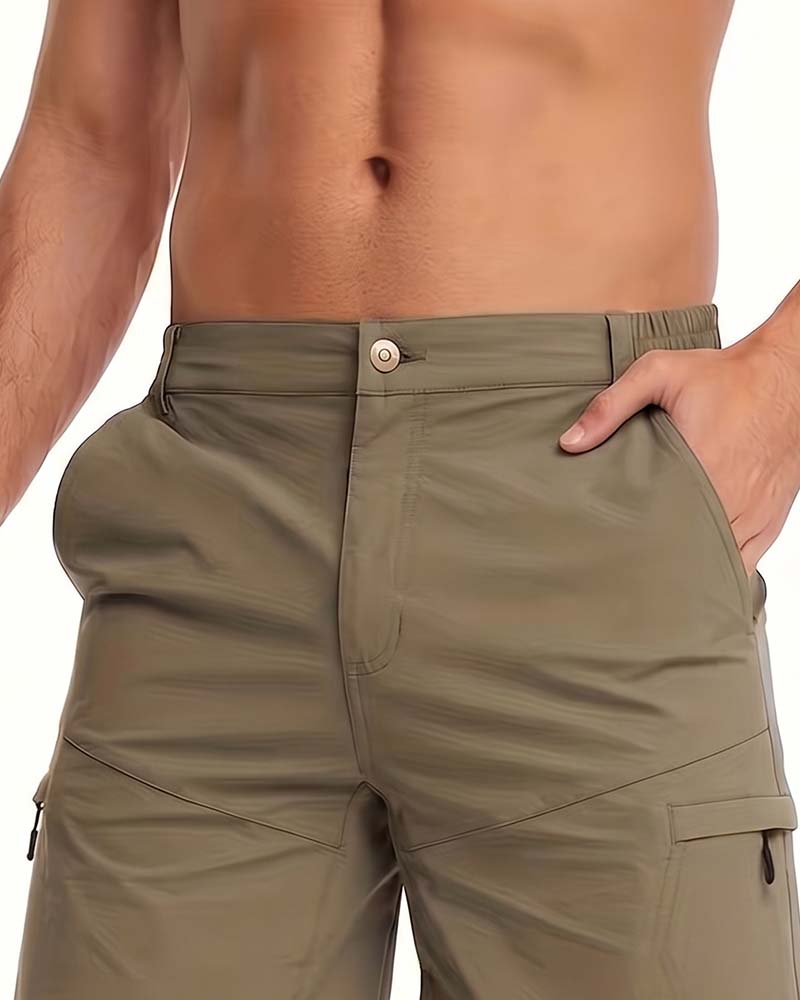 Herr Shorts Avslappnade Enfärgade