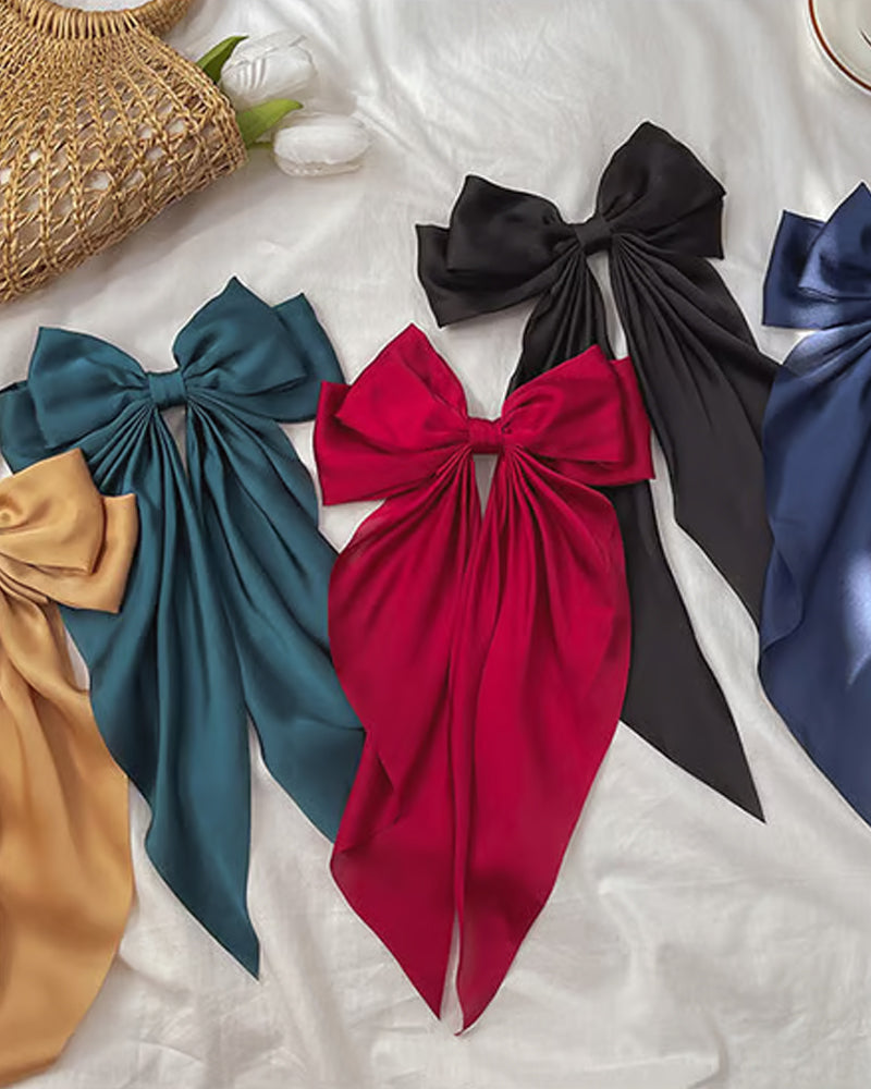 🔥 Stor Rosett Hårklämma För Kvinnor – Bröllop & Vardag Hästsvans Accessoar Med Lång Svans