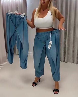 Byxor Med Trendig Design Och Lyktform