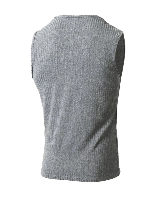 Herr Linne Enfärgad Sport Casual