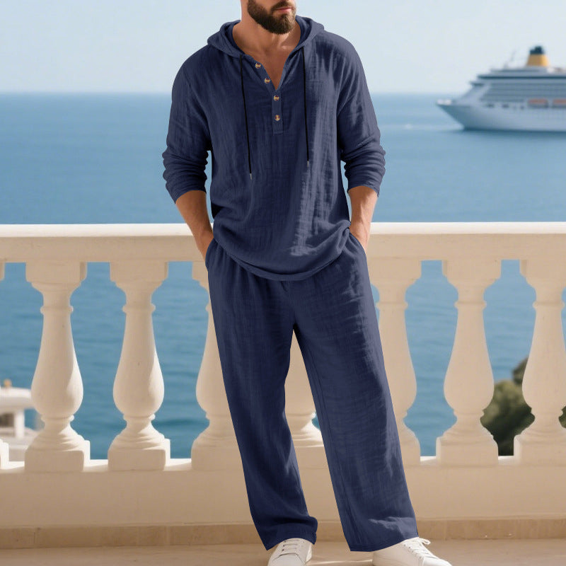 Tvådelsset Mode Herrars Casual Lång