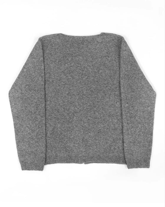 Pullover Knapp Oregelbunden Solid