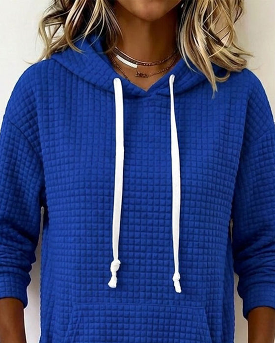 Klänning Waffel Huva Sweatshirt