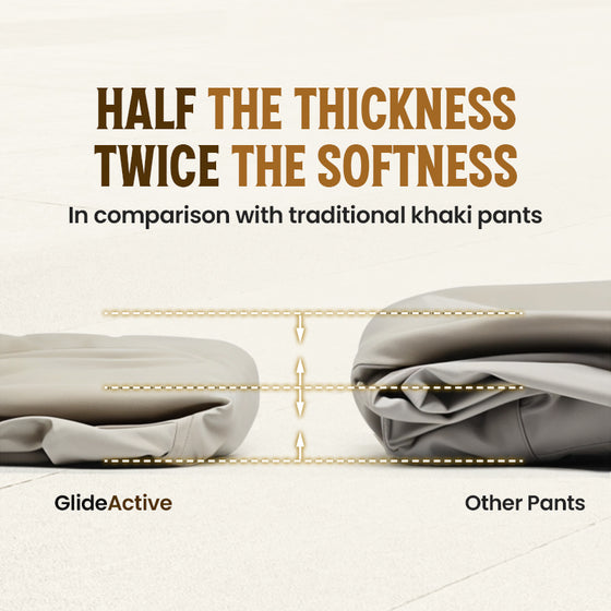Herrars Aktiva Khaki Byxor Med Expanderbart Midjeband