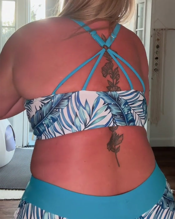 Bikini Modefull Och Mångsidig Fritid Tvådelad