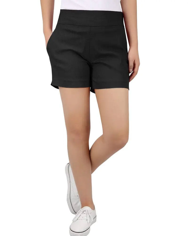 Enfärgade Shorts Mellanmidja
