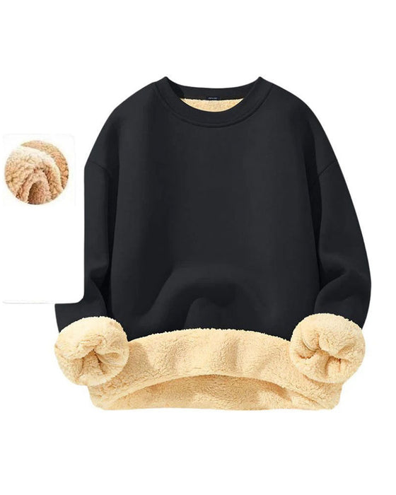 Sweatshirt Rundhalsad Solid Herr