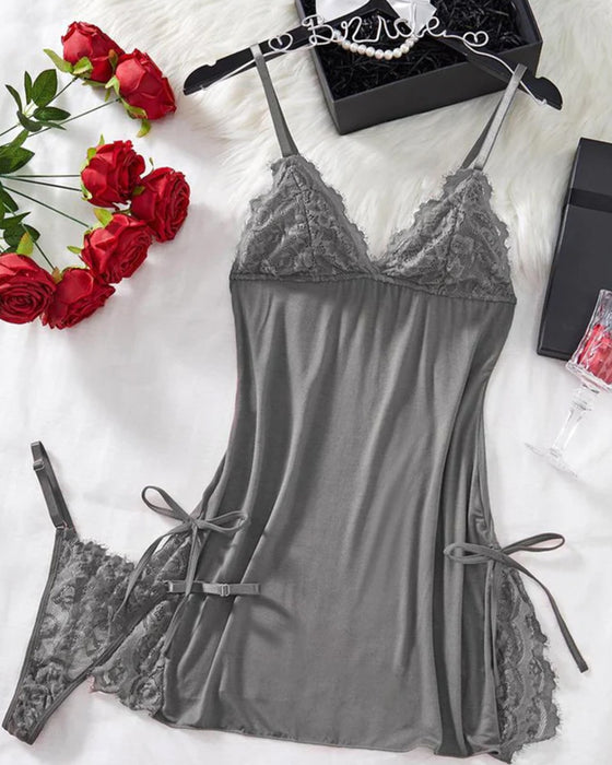 Lingerie Sexy Djup Urringning