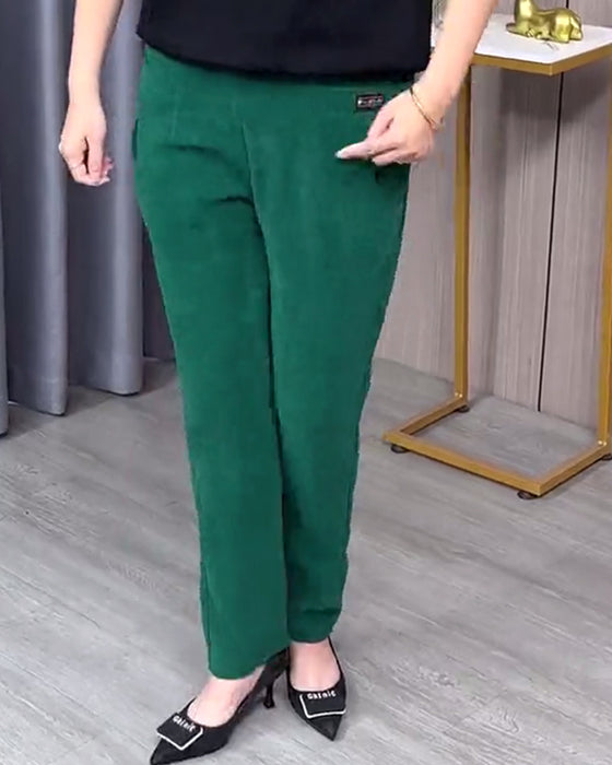 Enfärgade Stretchiga Skinnybyxor