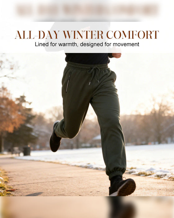 Herr Byxor Varmfodrade Vattentäta Dragsnodd