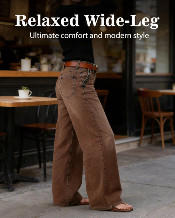 Jeans Multi-Knapp Tvättad Lös