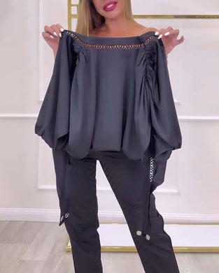 Blus Lykthylsa Ena Axel Enfärgad