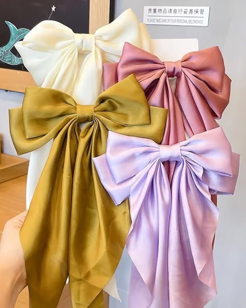 🔥 Stor Rosett Hårklämma För Kvinnor – Bröllop & Vardag Hästsvans Accessoar Med Lång Svans