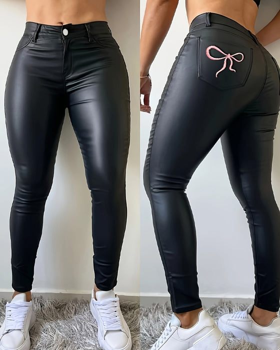 Leggings Svarta Stiliga Stretch