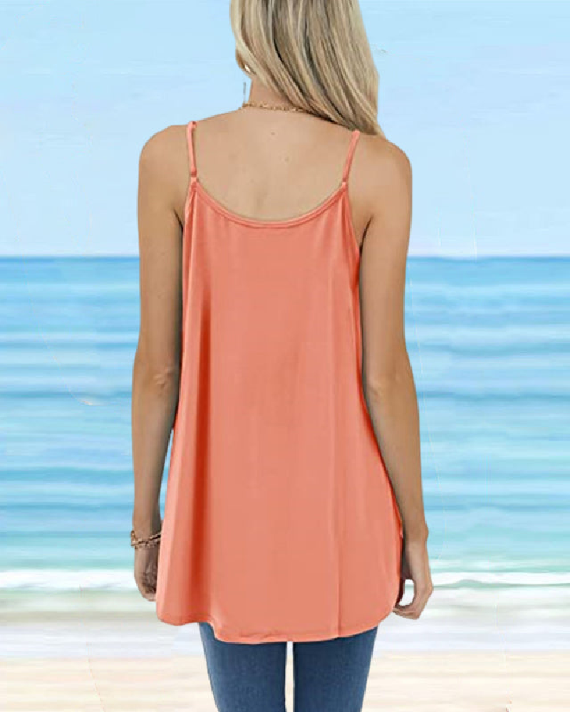 Kamisol Dam Basic Rund Hals