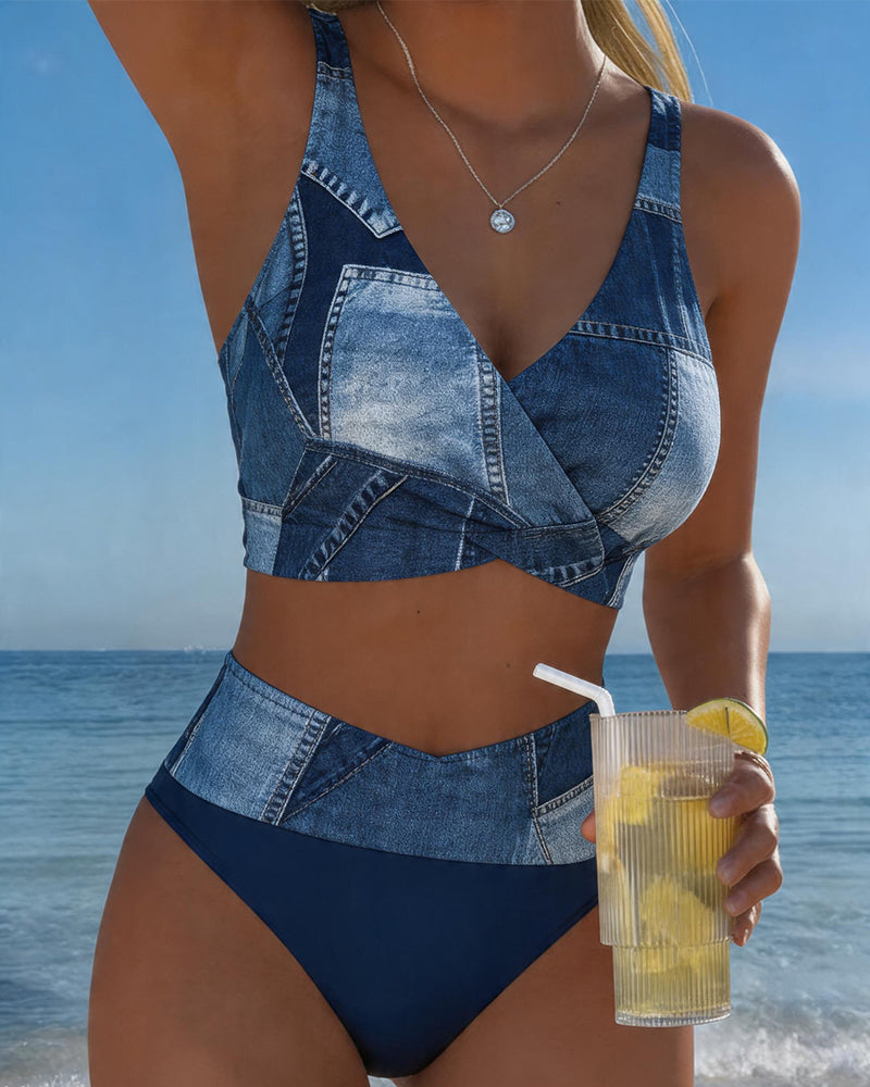 Bikini Bralette Tryck