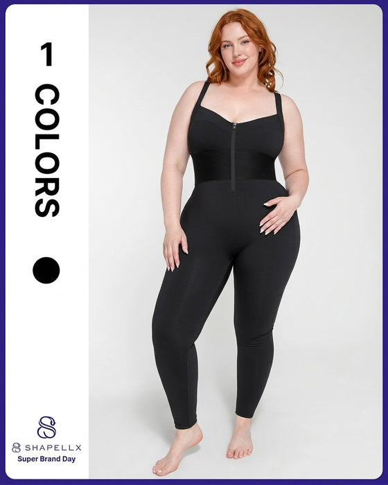 Genomskinlig Panel Med Fleecefodrade Tights Stay-Warm Magkontroll Sheer Effekt Tights Bodysuit Svart Basic