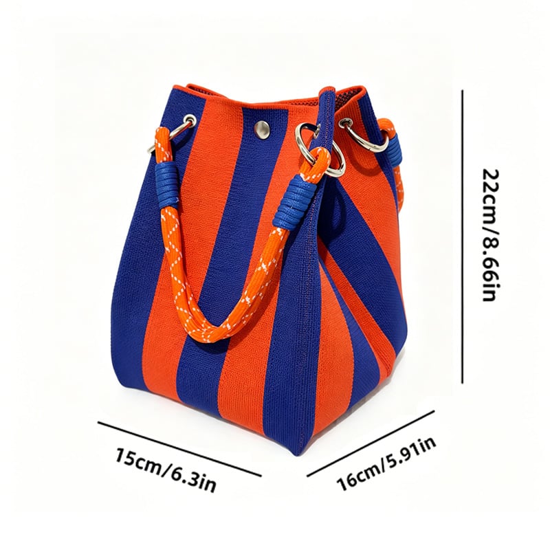 Väska Mini Stickad Hink Tote