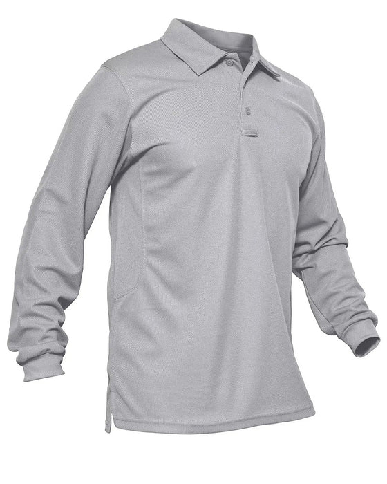 T-Shirt Polo Krage Lång Ärm Avslappnad