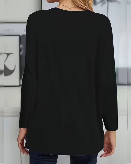 Topp Fin Glitter Kärlek Ficka Design