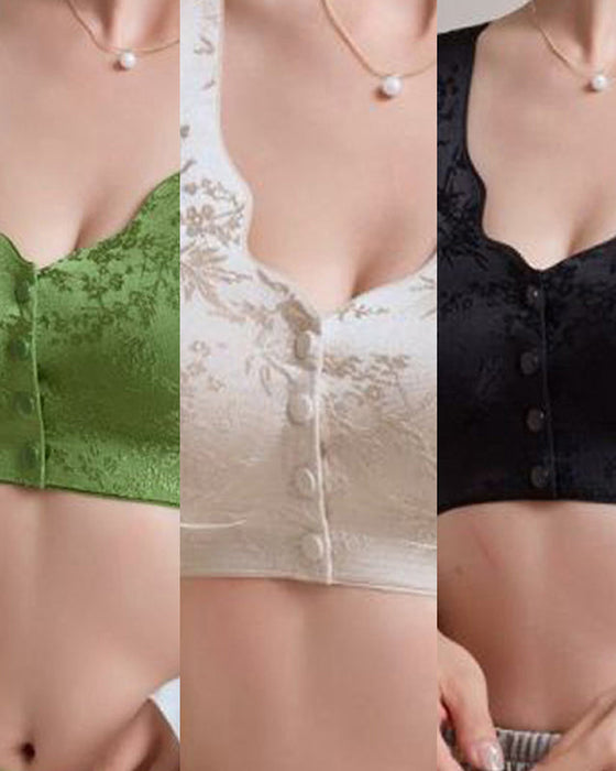 Komfort Främre Stängning & Trådfri Sömlös Bh