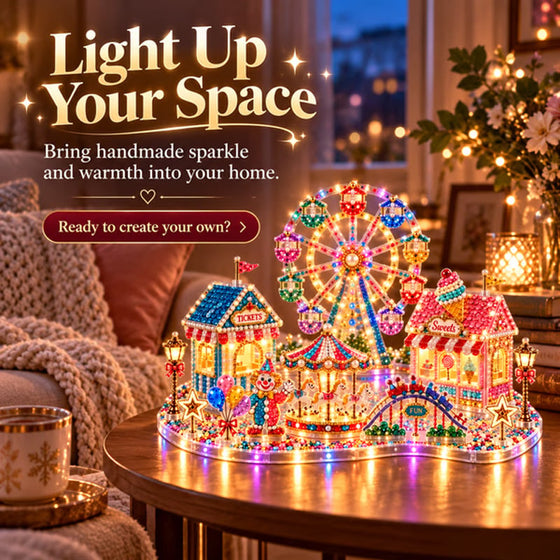 3D LED Jul Diamantkonst DIY Kit