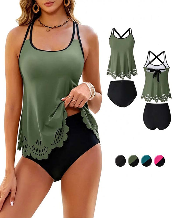 Tankini Dubbel Tunn Rem Urholkning