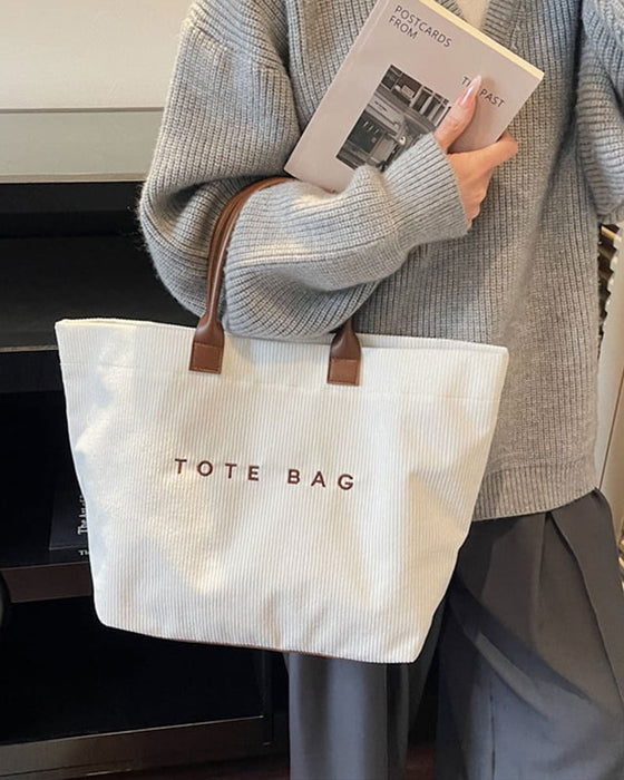 Väska Bokstavstryck Tote